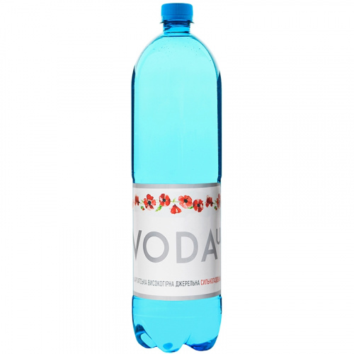 Вода питьевая «VODA UA», «Карпатская высокогорная родниковая», 1.5, с газом, пэт