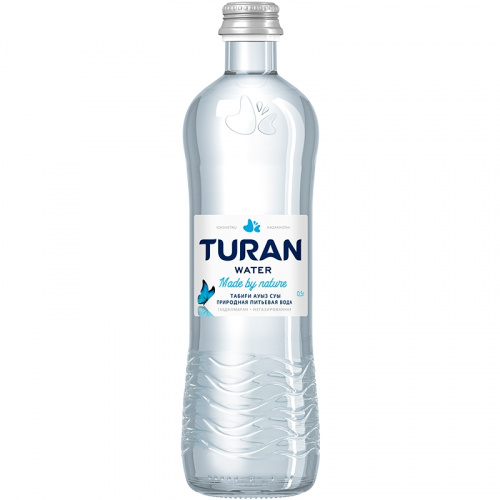 Минеральная вода «Turan» 0.5л, без газа, стекло