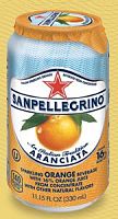 Сокосодержащий напиток S.Pellegrino Aranciata, С.Пеллегрино Апельсиновый банка 6 ШТ.