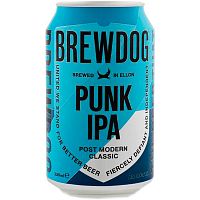 Пиво Brewdog Punk IPA, Брюдог Панк ИПА светлое 5.4%, 0.33, банка