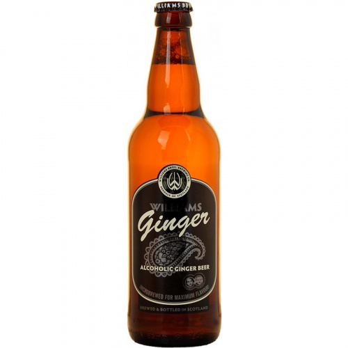 Пиво William's Bros Ginger Beer, Вильямс Брос Имбирное 3.8%, 0.5, стекло