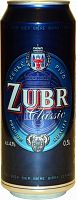Пиво Zubr Classic, Зубр Классик светлое 4.1%, 0.5л. банка