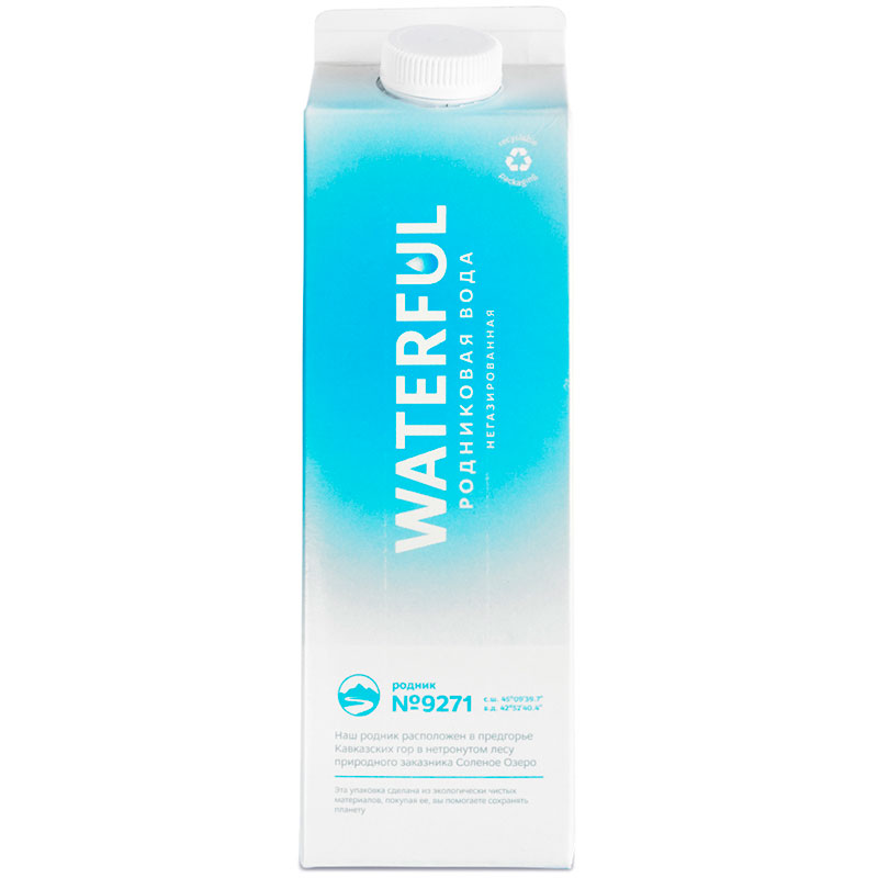 Родниковая вода 1. Вода в картонной упаковке. Питьевая вода в картонной упаковке. Waterfall вода питьевая. Питьевая Родниковая вода.