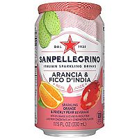 Сокосодержащий напиток S.Pellegrino Arancia & Fico D'india, С.Пеллегрино Апельсин, Опунция 0,33л x 24шт
