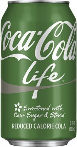 Coca Cola Life Кока кола Лайф 0,355л ж/б (США)