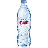 Минеральная вода без газа Evian Эвиан 0,5 Пластик (красный)