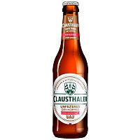 Безалкогольное пиво Clausthaler Dry Hopped, Клаусталер Драй Хопд светлое нефильтрованное 0.4%, 0.33л, стекло