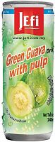 Jefi Green Guava with pulp Напиток из сока зеленой гуавы с мякотью 240мл ж/б
