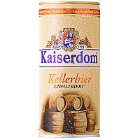 Пиво Kaiserdom Kellerbier, Кайзердом Келлербир светлое 4,7% 1л, банка