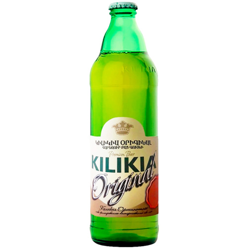 Пиво Kilikia Original, Киликия Оригинальное светлое 4.8%, 0.5л, стекло