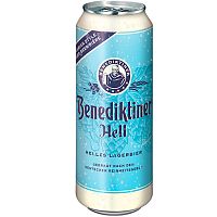 Пиво Benediktiner Hell, Бенедиктинер Хелль 5.0%, 0.5, банка
