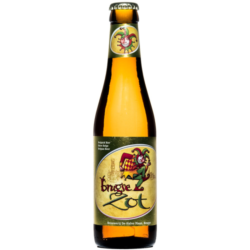 Пиво De Halve Maan Brugse Zot Blond, Полумесяц Брюгге Зот Блонд светлое 6.0%, 0.33, стекло