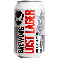 Пиво Brewdog Lost Lager, Брюдог Лост Лагер 4.7%, 0.33, банка
