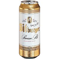 Пиво Bitburger, Битбургер 4.8%, 0.5, банка