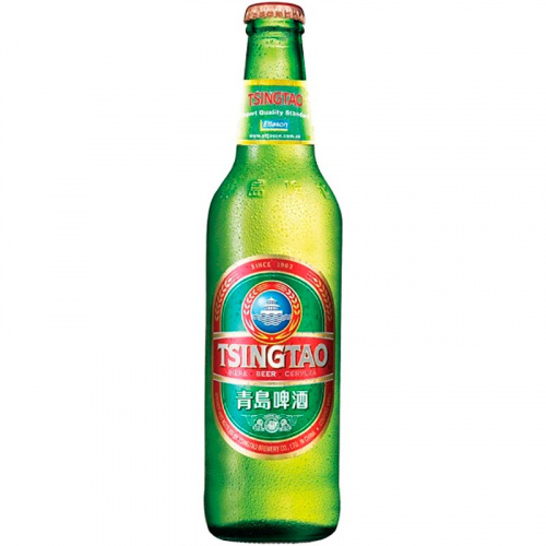 Пиво Tsingtao, Циндао светлое 4.7%, 0.64, стекло