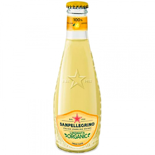 Сокосодержащий напиток S.Pellegrino Limonata, С.Пеллегрино Лимонный стекло 0,2л x 24шт