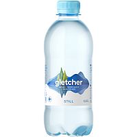 Минеральная родниковая вода «Gletcher», 0.35л, без газа, пэт
