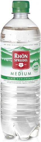 Минеральная вода слабогазированная "Rhön Sprudel" 1 л, 6 шт/уп, ПЭТ