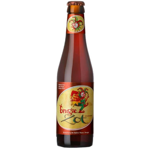 Пиво De Halve Maan Brugse Zot Dubbel, Полумесяц Брюгге Зот Дубль 7.5%, 0.33, стекло