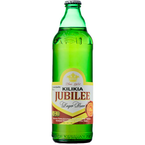 Пиво Kilijia Jubilee, Киликия Юбилейное светлое 5.1%, 0.5л, стекло