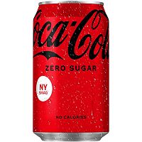 Газированный напиток «Coca-Cola» Zero Sugar, 0.33, без сахара, банка