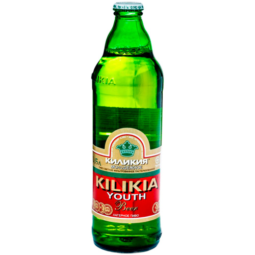 Пиво Kilikia Youth, Киликия Молодежное cветлое 4.8%, 0.5л, стекло