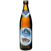 Пиво Hofbrau Munchner Weisse, Хофброй Мюнхен Хеффе светлое 5.1%, 0.5, стекло