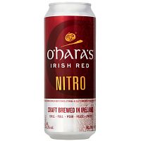 Пиво O`Hara`s Irish Red Nitro, О`Хара Айриш Ред Нитро темное 4.3%, 0.44, банка