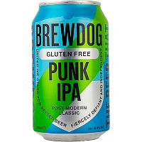 Пиво Brewdog Punk IPA Gluten Free, Брюдог Панк ИПА Глютен Фри 5.4%, 0.33, банка