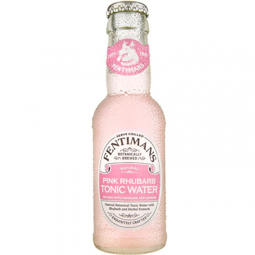Напиток безалкогольный FENTIMANS Pink Rhubarb Tonic Water (Тоник Розовый Ревень) 0,125 л, стекло