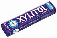 Жевательная резинка "Xylitol Gum Blackberry mint" Со вкусом свежей ежевики и мяты, 21гр