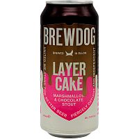 Пиво Brewdog Layer Cake, Брюдог Лэйер Кэйк, нефильтрованное 7.0%, 0.44, банка