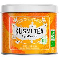 Чай Kusmi tea фруктовый листовой чай "AquaExotica" (BIO, Organic Tea), банка 100гр