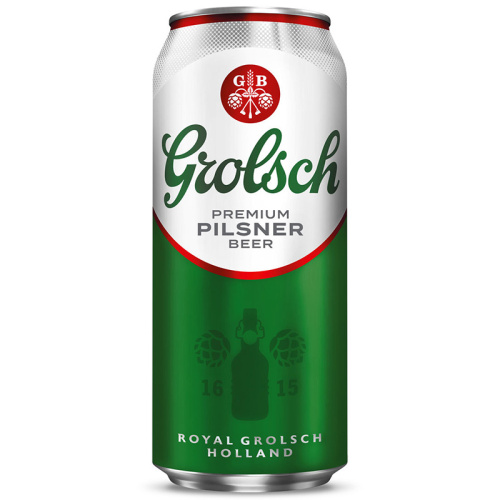 Пиво Grolsh Premium Pilsner, Гролш Премиум Пилснер светлое 5.0%, 0.5, банка