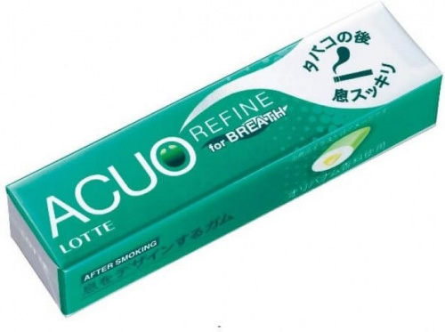 Жевательная резинка ACUO Refine Устранение запаха,19гр.