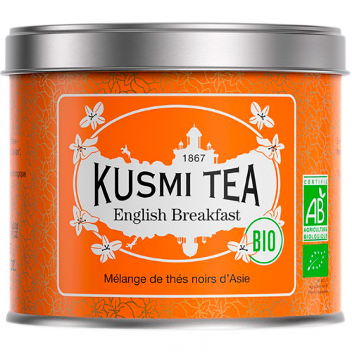Kusmi tea "English Breakfast", "Английский Завтрак" (BIO, Organic Tea), банка 100гр