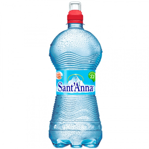 Вода Минеральная природная питьевая столовая Sant'Anna Naturale Sport Cap, Сант Анна 0.75л*6 шт. без газа