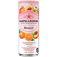 Напиток S.Pellegrino Clementine & Peach, С.Пеллегрино Мандарин Персик банка 0,33л x 24шт