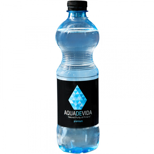 Природная родниковая вода «Aquadevida» Аквадевида минеральная вода без газа, 0.5л, ПЭТ