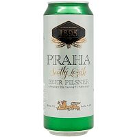 Пиво Praha Svetly Lezak, Праха светлый Лежак светлое 4.4%, 0.5, банка