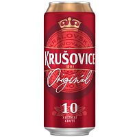 Пиво Krusovice Original 10, Оригинал 4.2%, 0.5л, банка