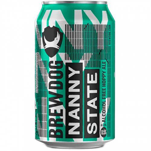 Пиво Brewdog Nanny State, Брюдог Нейни Стейт (безалкогольное) 0.5%, 0.33, банка