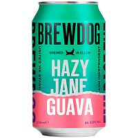 Пиво Brewdog Hazy Jane Guava, Брюдог Хейзи Джейн Гуава 5.0%, 0.33, банка