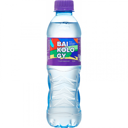 Вода природная питьевая Baikology, Байколоджи 0.33 с газом, ПЭТ
