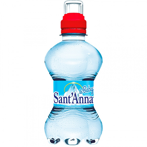 Вода Минеральная природная питьевая столовая  Sant'Anna Naturale Sport Cap, Сант Анна 0.25л*12 шт. без газа
