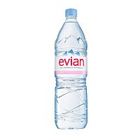Минеральная вода без газа Evian Эвиан 1,5 л. 12 шт/уп Пластик