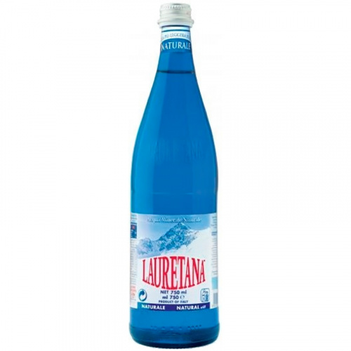 Lauretana Blue Glass 0.75л.*6 шт. (Стекло) Без газа