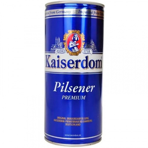 Пиво Kaiserdom Pilsener, Кайзердом Пилснер светлое 4,7%, 1,0, банка