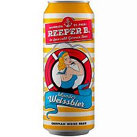 Пиво Reeper B. Weissbier, Реепер Б. Вайсбир светлое нефильтрованное 5.4%, 0.5, банка