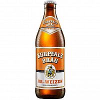 Пиво Kurpfalz Brau Ur Weizen, Курпфальц Брой Ур Вайцен фильтрованное непастеризованное 5.2%, 0.5, стекло